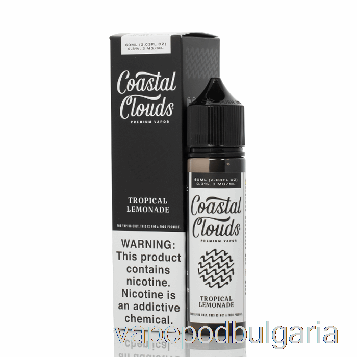 Vape Течности Tropical Lemonade - крайбрежни облаци Co. - 60 мл 0 мг